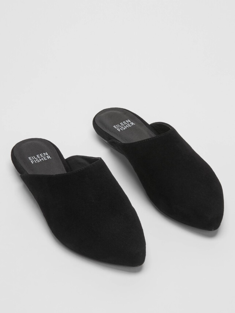Eileen Fisher Sz 11 Women's Blog Mule Flats Slip On Suede $198
